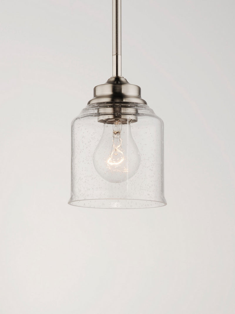 Maxim 91260CDSN One Light Pendant, Satin Nickel