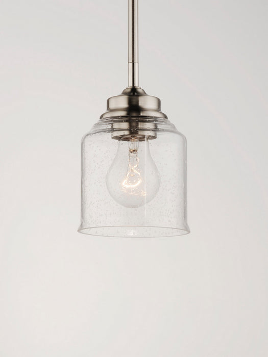 Maxim 91260CDSN One Light Pendant, Satin Nickel