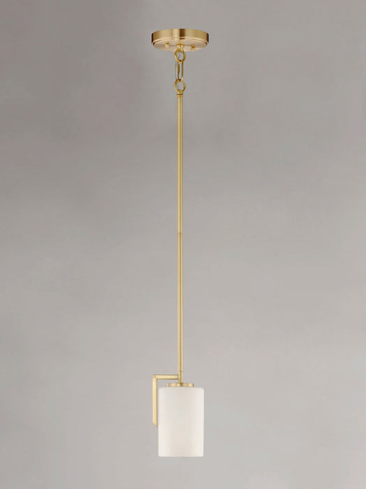 Maxim 91280SWSBR One Light Mini Pendant, Satin Brass