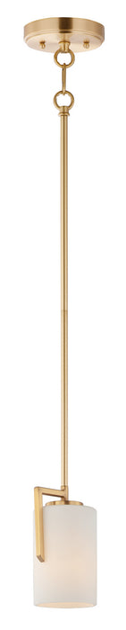 Maxim 91280SWSBR One Light Mini Pendant, Satin Brass