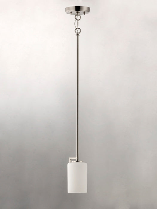 Maxim 91280SWSN One Light Mini Pendant, Satin Nickel