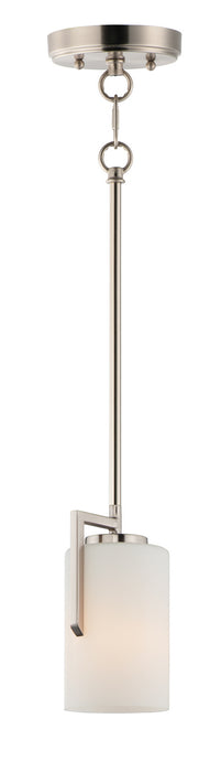 Maxim 91280SWSN One Light Mini Pendant, Satin Nickel