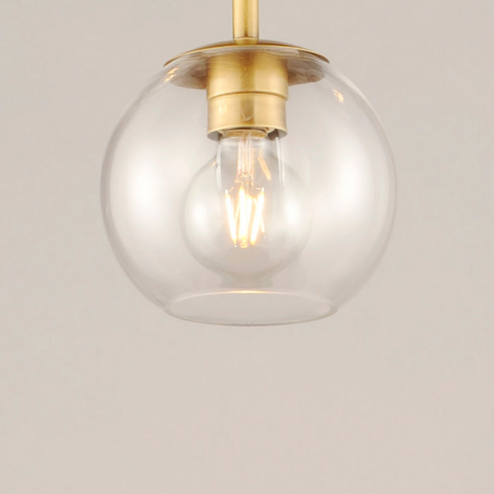 Maxim 98410CLNAB One Light Pendant, Natural Aged Brass