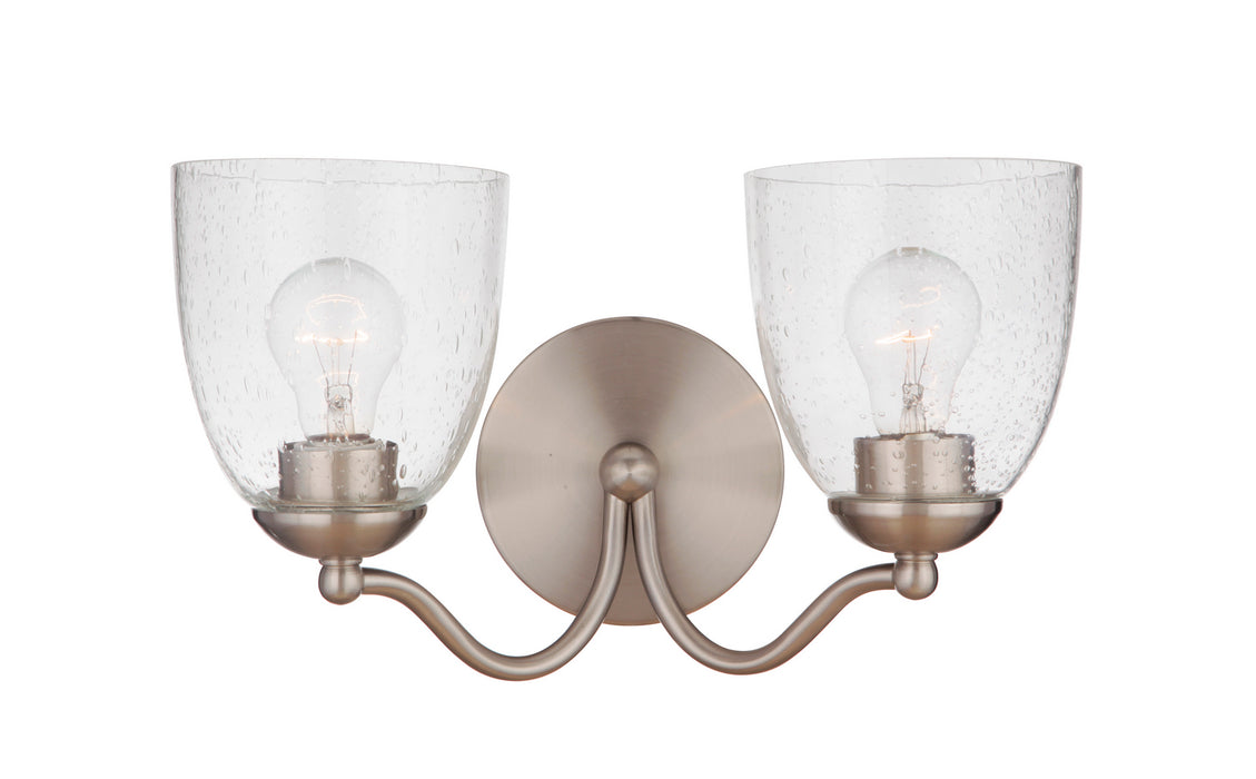 Craftmade 19915BNK2 Two Light Vanity, Brushed Polished Nickel