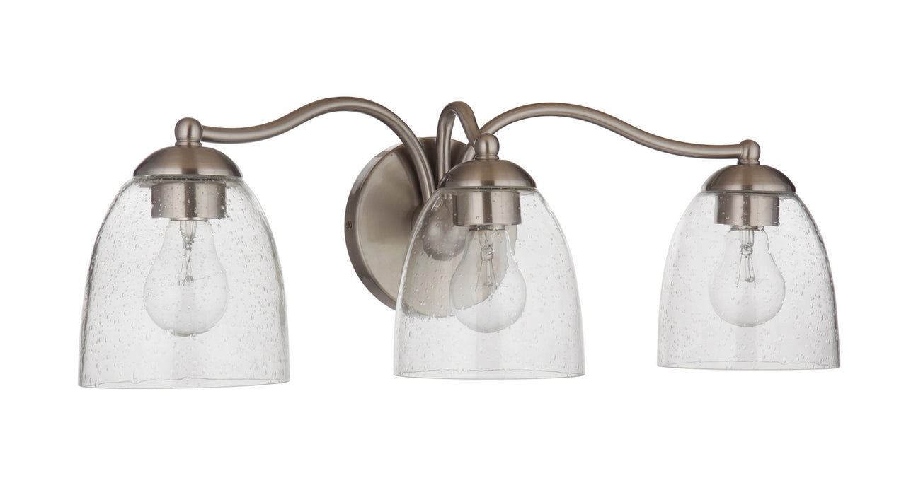Craftmade 19923BNK3 Three Light Vanity, Brushed Polished Nickel