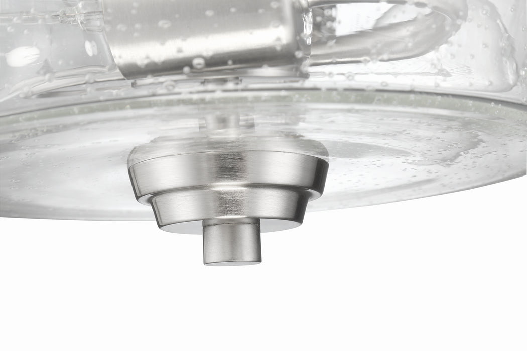 Craftmade 41952-BNK-CS Two Light Semi Flush Mount Convertible, Brushed Polished Nickel