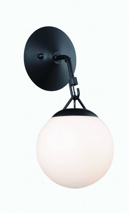 Craftmade 50761-FB One Light Wall Sconce, Flat Black
