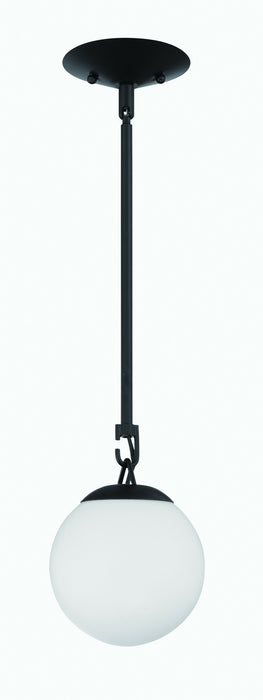 Craftmade 50791-FB One Light Mini Pendant, Flat Black