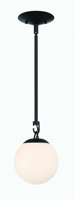 Craftmade 50791-FB One Light Mini Pendant, Flat Black