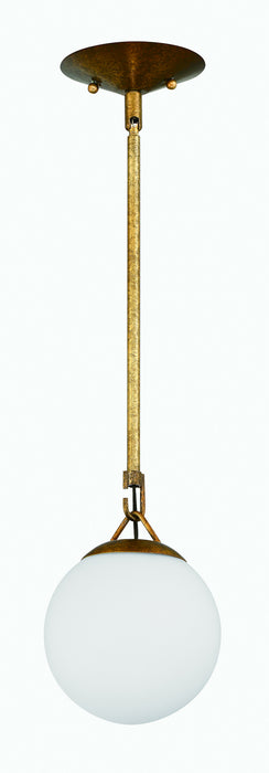 Craftmade 50791-PAB One Light Mini Pendant, Patina Aged Brass