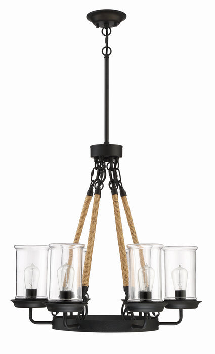 Craftmade 52026-ESP Six Light Outdoor Chandelier, Espresso