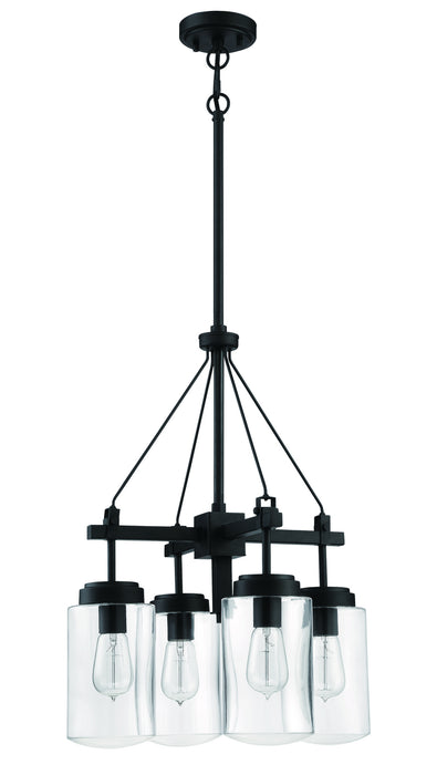 Craftmade 52124-ESP Four Light Outdoor Chandelier, Espresso