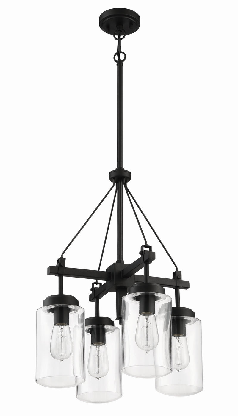 Craftmade 52124-ESP Four Light Outdoor Chandelier, Espresso