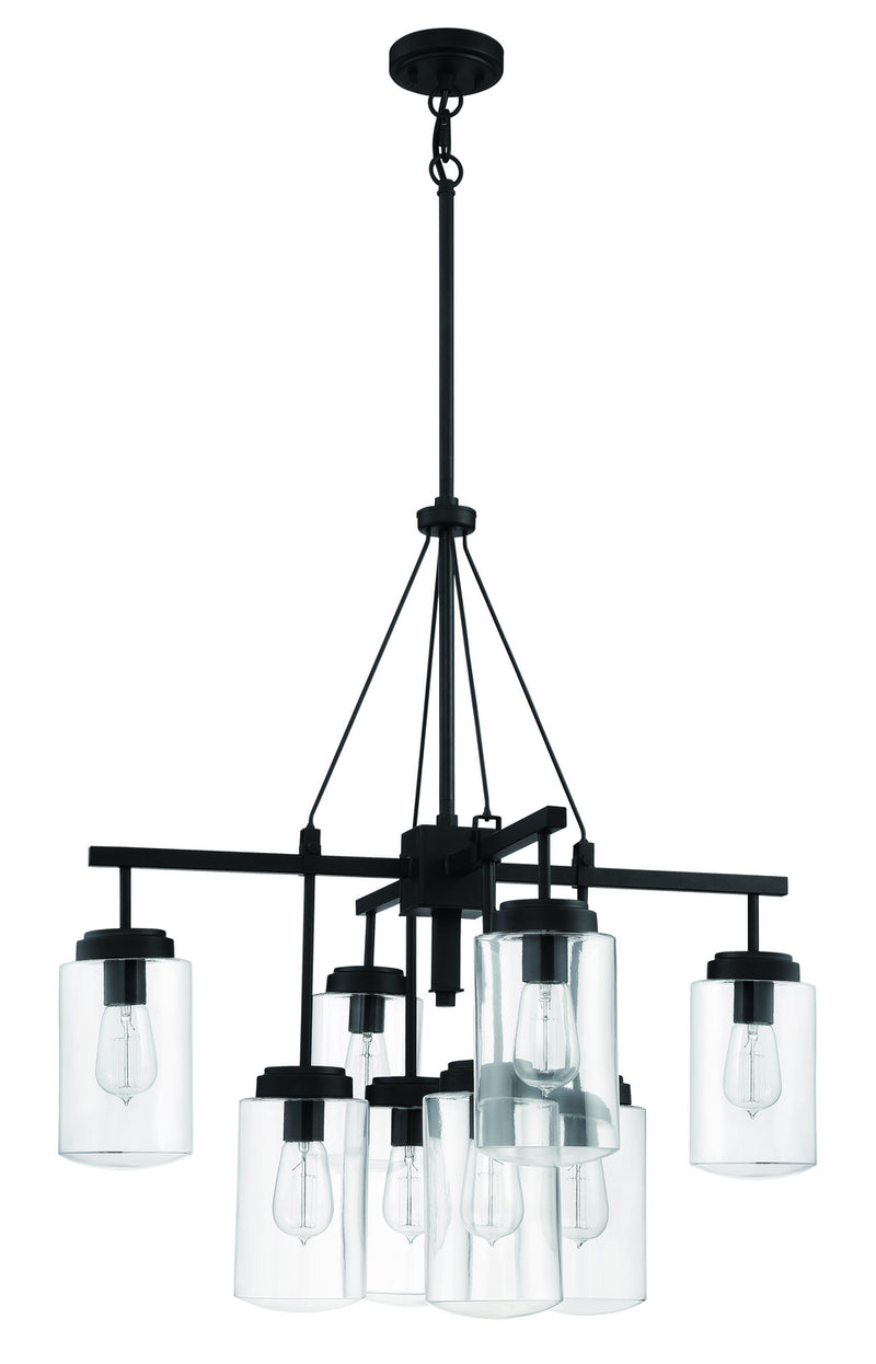 Craftmade 52128-ESP Eight Light Outdoor Chandelier, Espresso