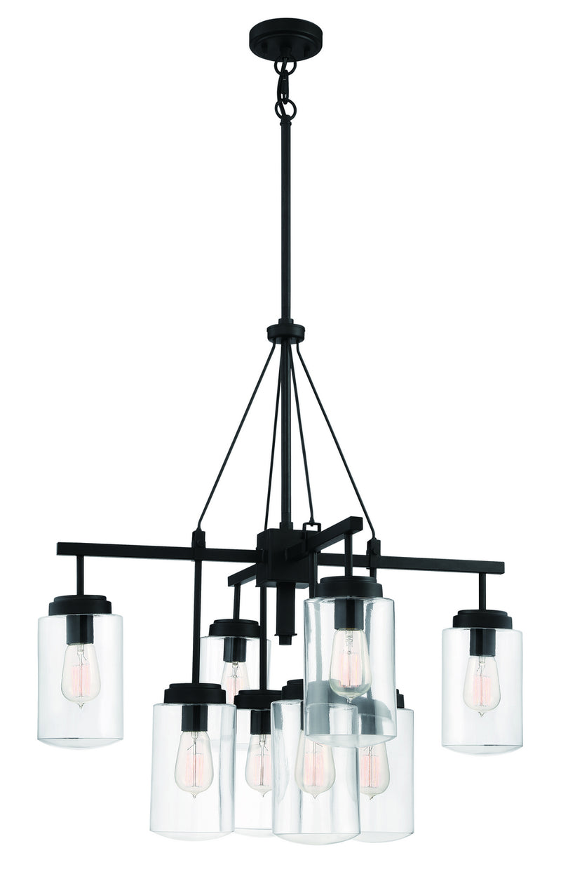 Craftmade 52128-ESP Eight Light Outdoor Chandelier, Espresso