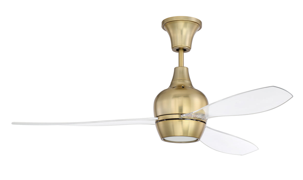 Craftmade BRD52SB3 52"Ceiling Fan, Satin Brass