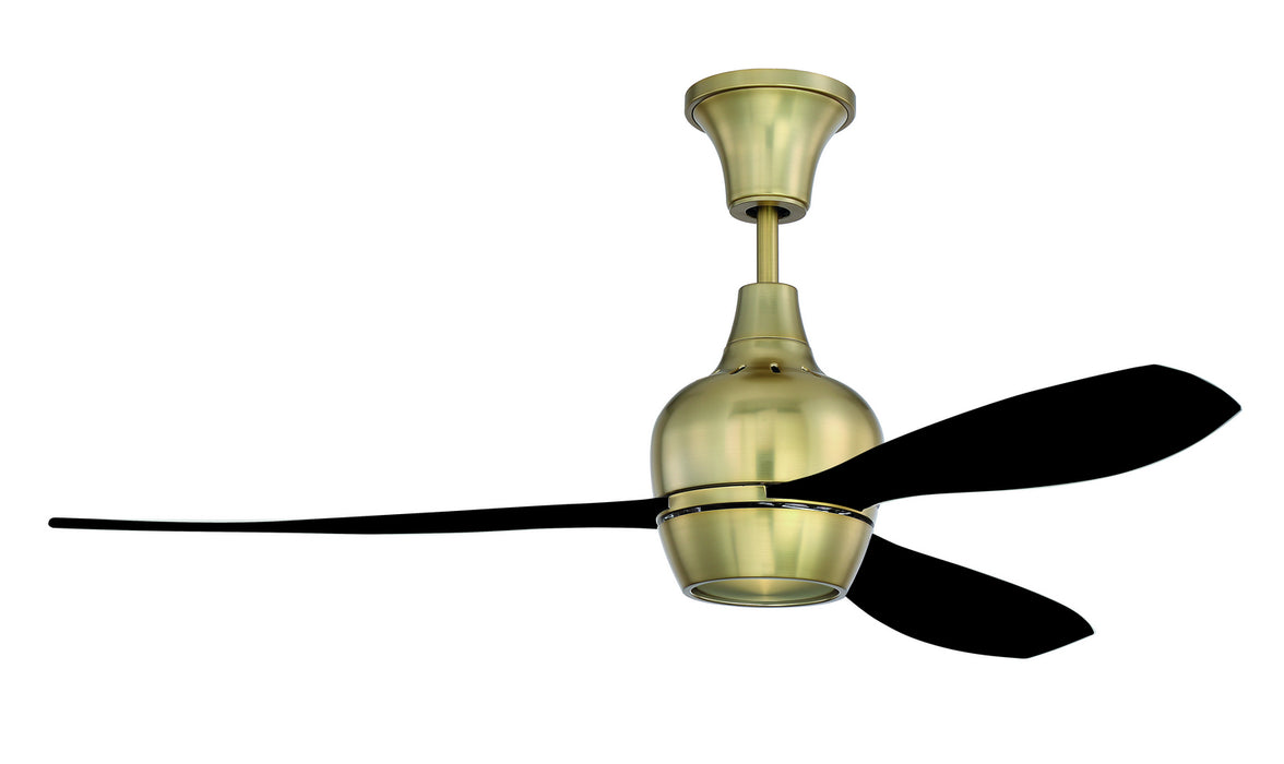 Craftmade BRD52SB3-FB 52"Ceiling Fan, Satin Brass