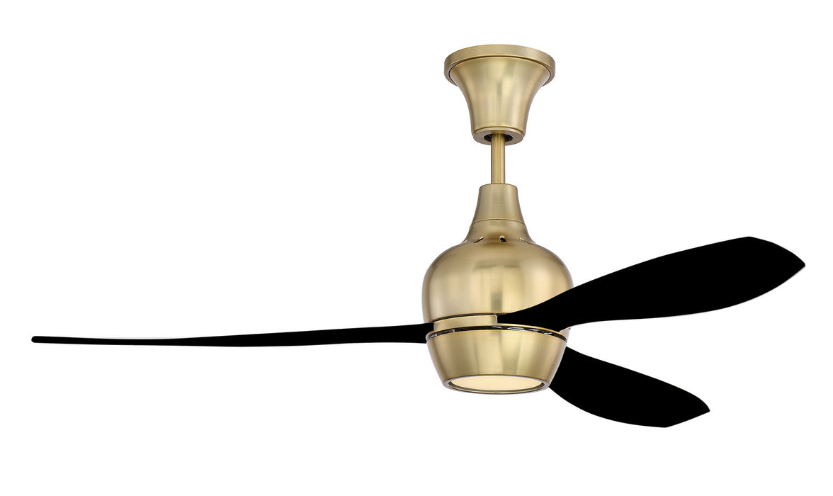 Craftmade BRD52SB3-FB 52"Ceiling Fan, Satin Brass