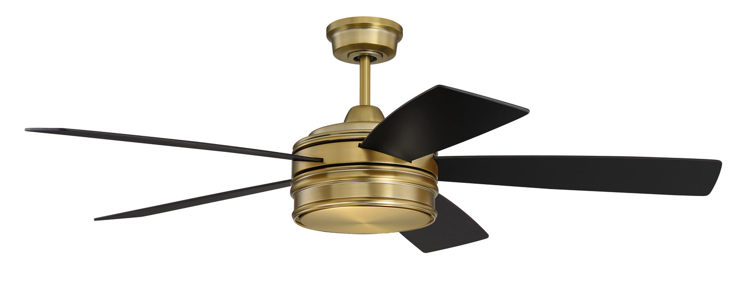Craftmade BRX52SB5 52"Ceiling Fan, Satin Brass