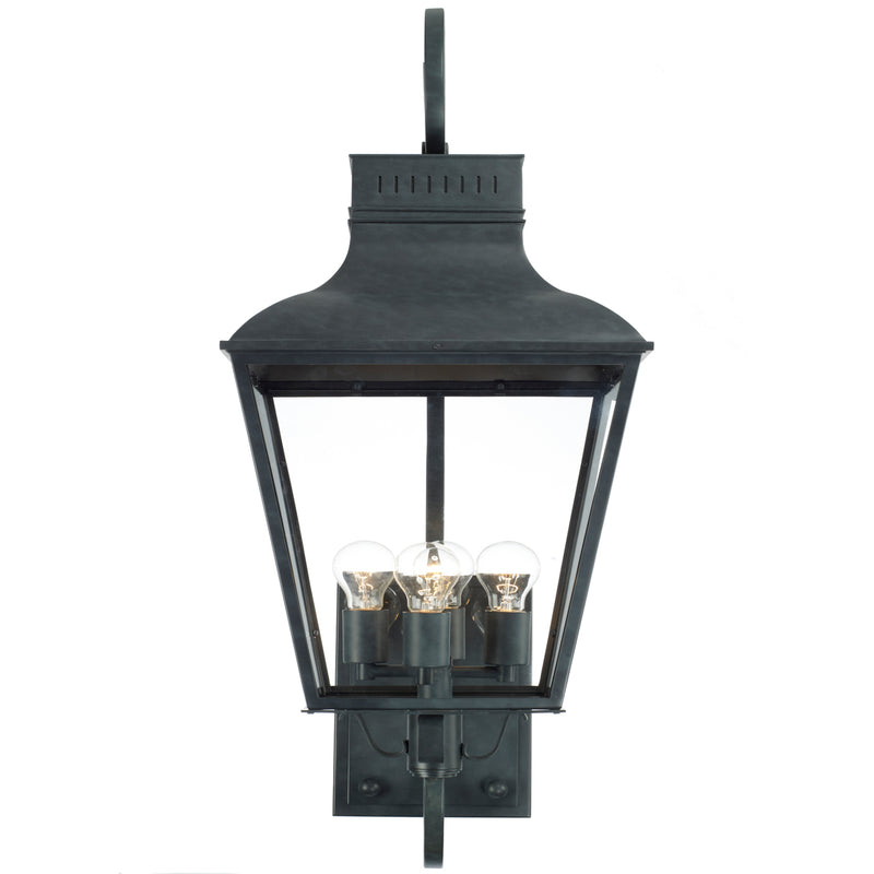 Crystorama DUM-9804-GE Four Light Outdoor Wall Sconce, Graphite