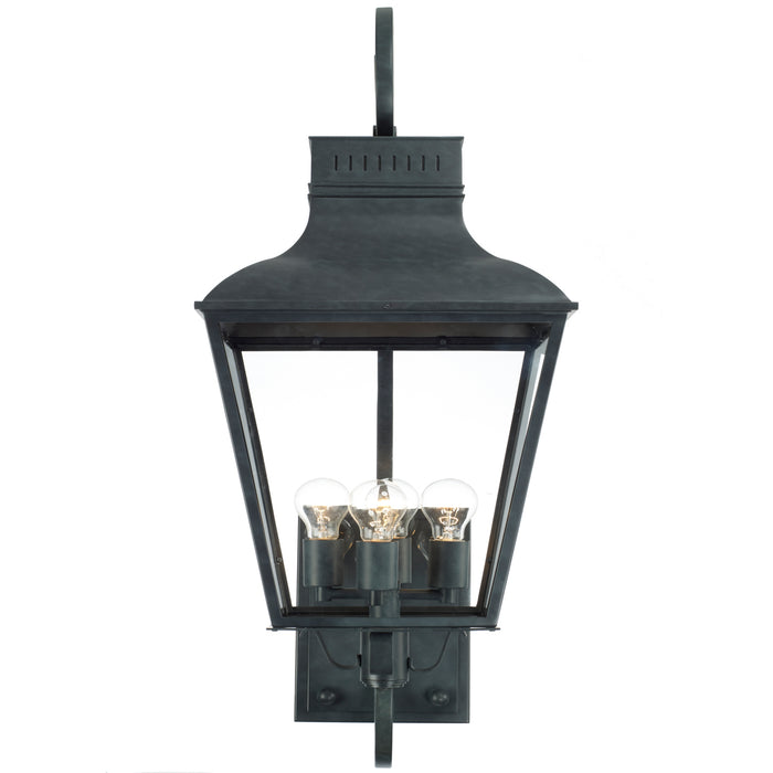 Crystorama DUM-9804-GE Four Light Outdoor Wall Sconce, Graphite