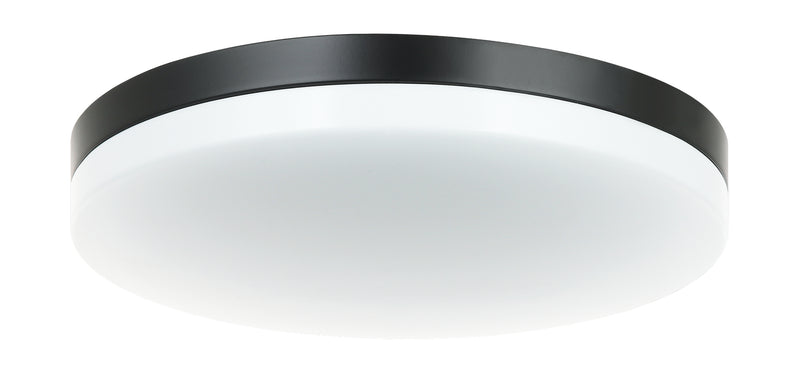 Matteo Lighting M12001BK LED Flush Mount, Black