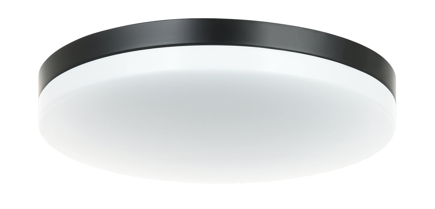 Matteo Lighting M12001BK LED Flush Mount, Black