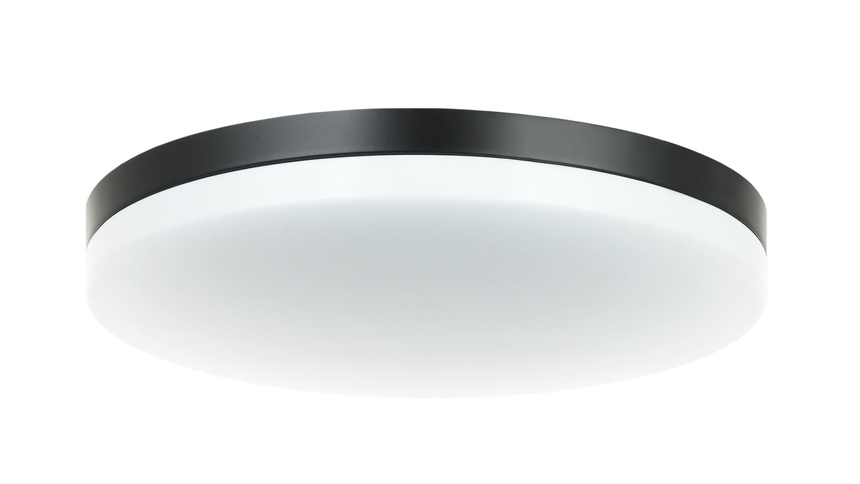 Matteo Lighting M12002BK LED Flush Mount, Black