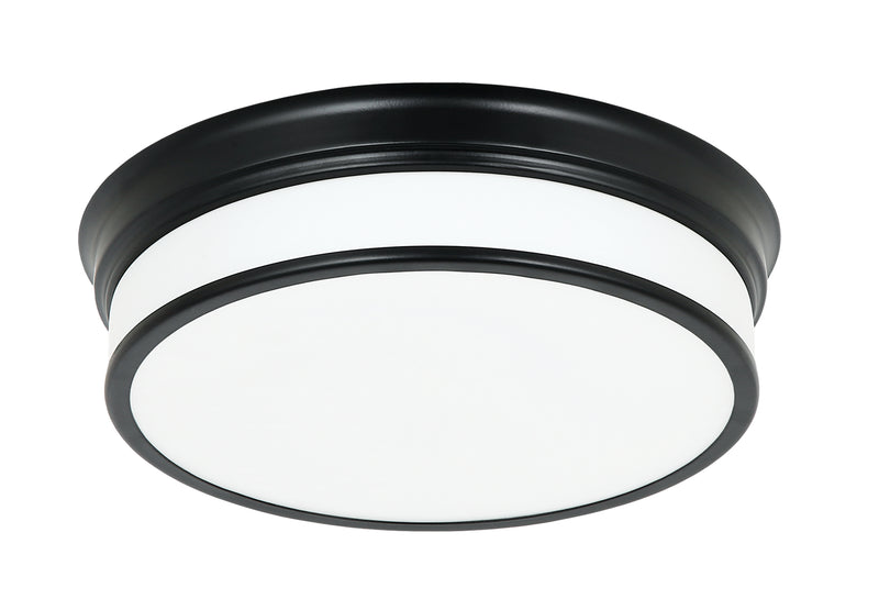 Matteo Lighting M15401BK LED Flush Mount, Black