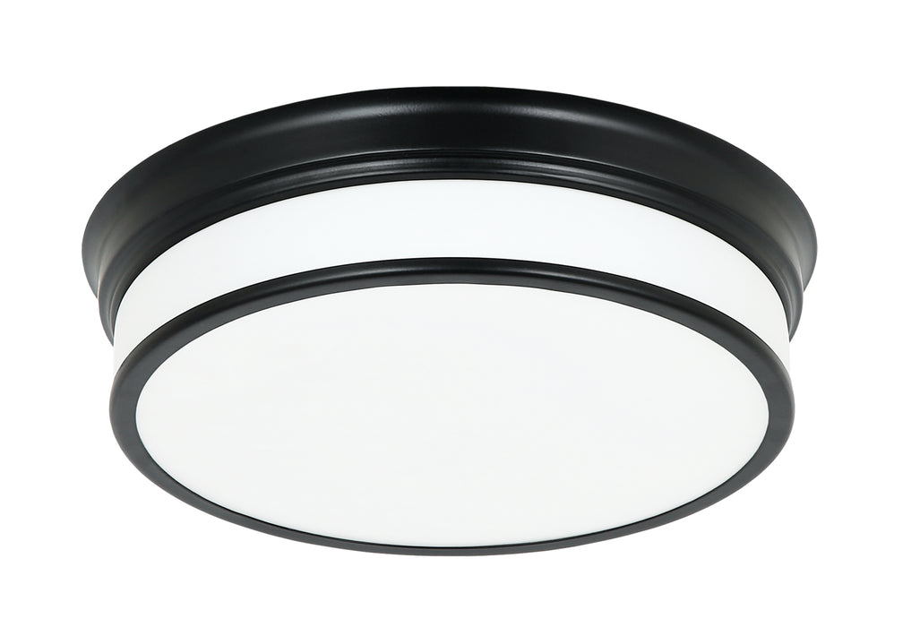 Matteo Lighting M15401BK LED Flush Mount, Black