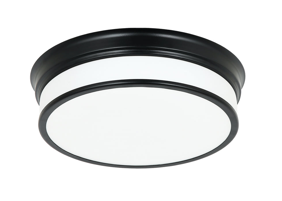 Matteo Lighting M15402BK LED Flush Mount, Black