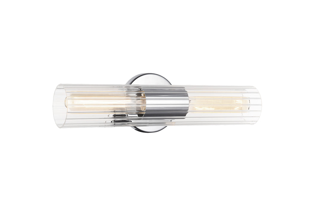 Matteo Lighting S05401CH Two Light Wall Sconce, Chrome