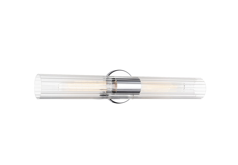Matteo Lighting S05403CH Two Light Wall Sconce, Chrome