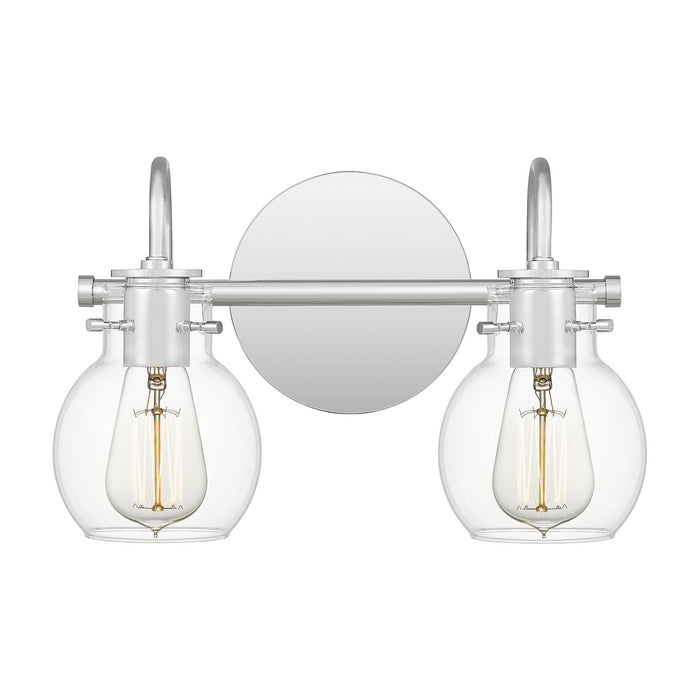 Quoizel ANW8602C Two Light Bath Fixture, Polished Chrome