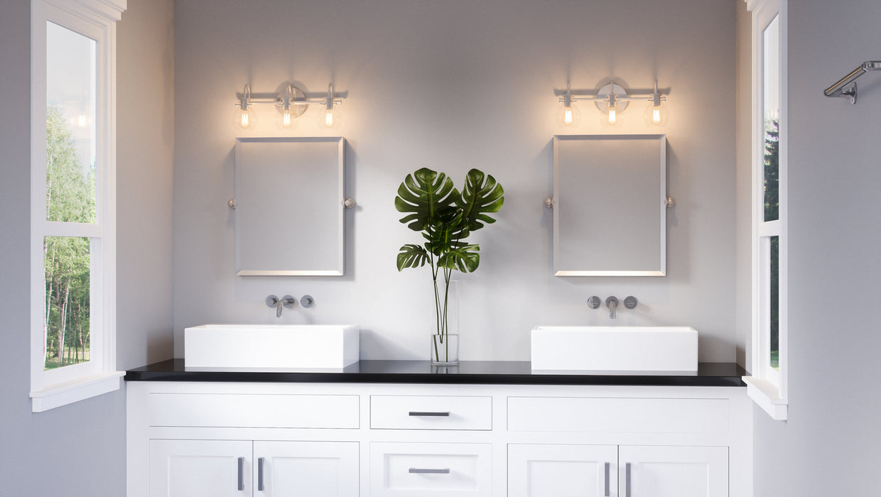Quoizel ANW8603C Three Light Bath Fixture, Polished Chrome