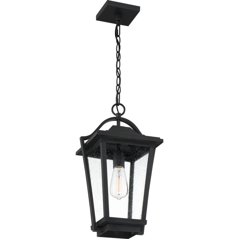 Quoizel DRS1911EK One Light Outdoor Hanging Lantern, Earth Black