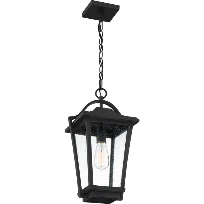 Quoizel DRS1911EK One Light Outdoor Hanging Lantern, Earth Black