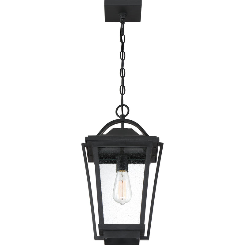 Quoizel DRS1911EK One Light Outdoor Hanging Lantern, Earth Black