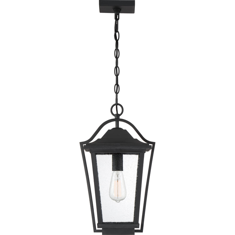 Quoizel DRS1911EK One Light Outdoor Hanging Lantern, Earth Black
