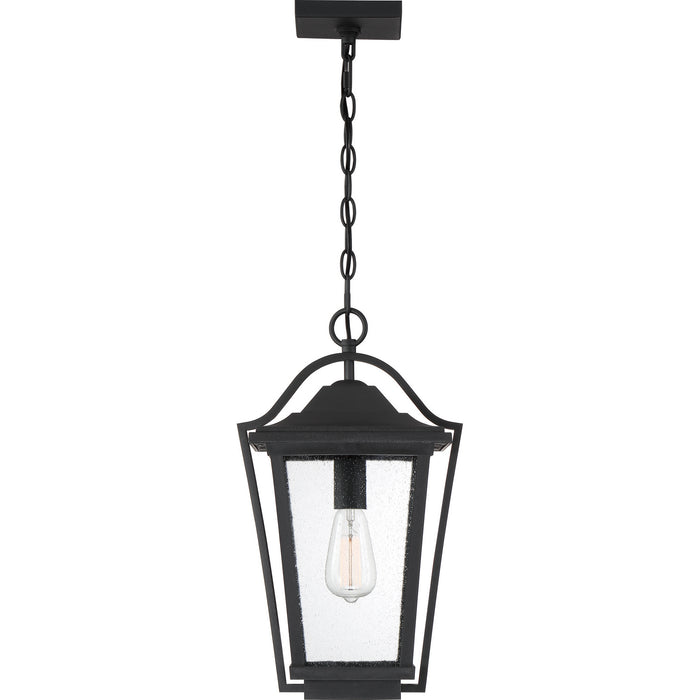 Quoizel DRS1911EK One Light Outdoor Hanging Lantern, Earth Black