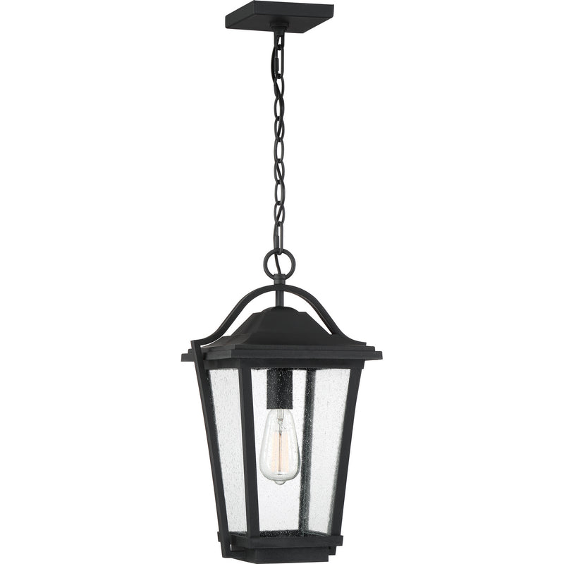 Quoizel DRS1911EK One Light Outdoor Hanging Lantern, Earth Black