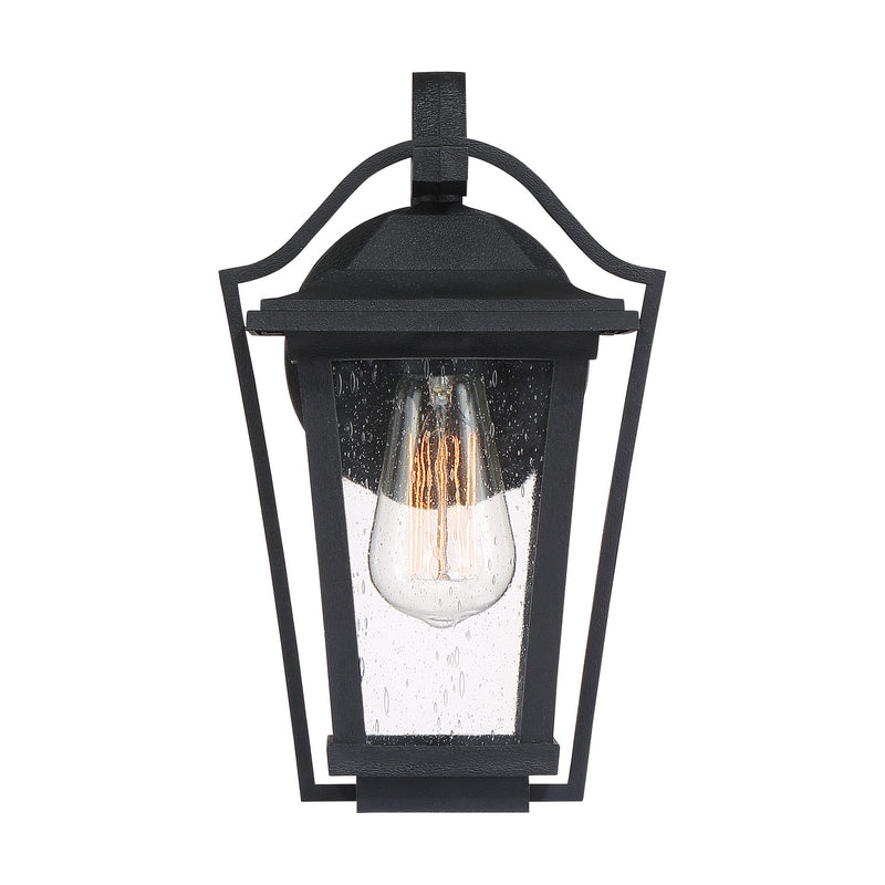Quoizel DRS8407EK One Light Outdoor Wall Lantern, Earth Black