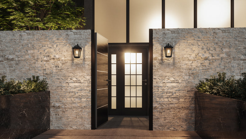 Quoizel DRS8407EK One Light Outdoor Wall Lantern, Earth Black