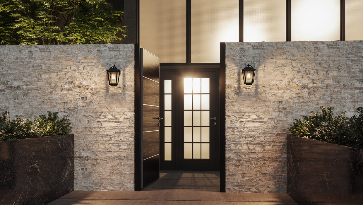 Quoizel DRS8407EK One Light Outdoor Wall Lantern, Earth Black