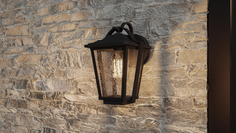 Quoizel DRS8407EK One Light Outdoor Wall Lantern, Earth Black
