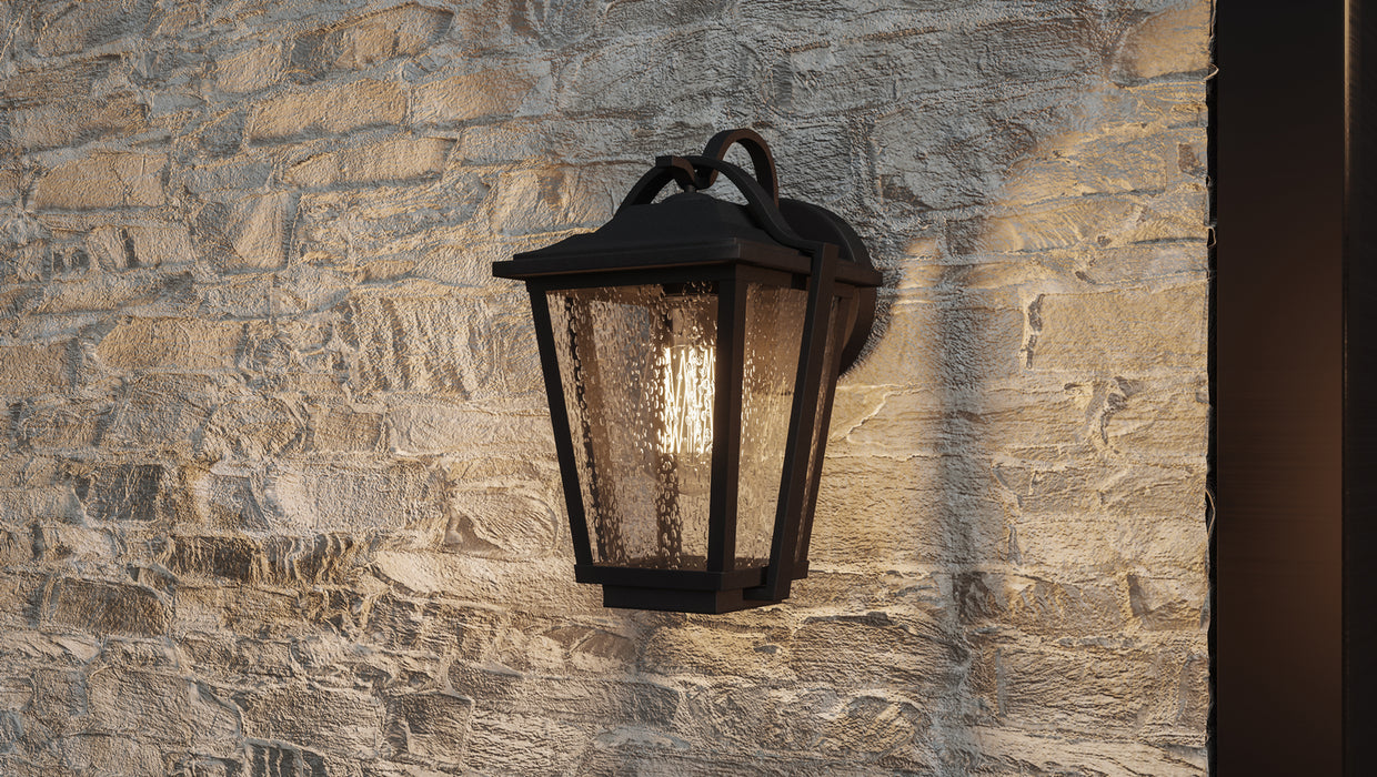 Quoizel DRS8407EK One Light Outdoor Wall Lantern, Earth Black