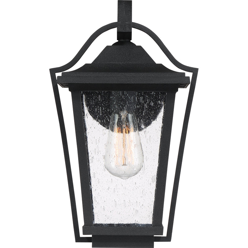 Quoizel DRS8409EK One Light Outdoor Wall Lantern, Earth Black