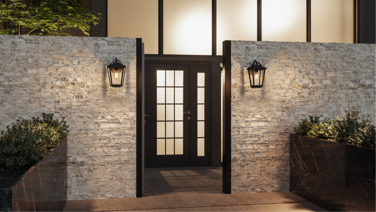 Quoizel DRS8409EK One Light Outdoor Wall Lantern, Earth Black