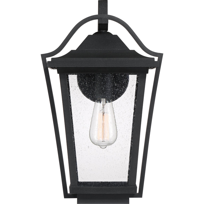 Quoizel DRS8411EK One Light Outdoor Wall Lantern, Earth Black