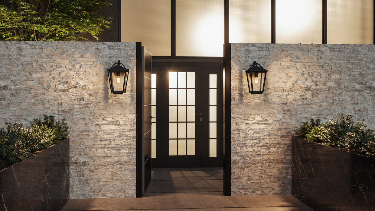 Quoizel DRS8411EK One Light Outdoor Wall Lantern, Earth Black